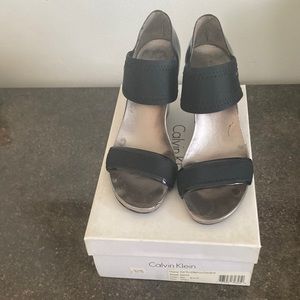 Calvin Klein wedged heels size 9.5
